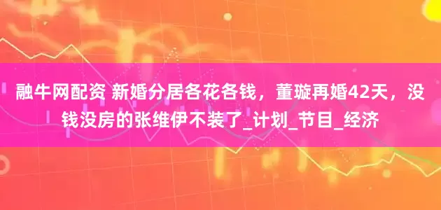 融牛网配资 新婚分居各花各钱，董璇再婚42天，没钱没房的张维伊不装了_计划_节目_经济